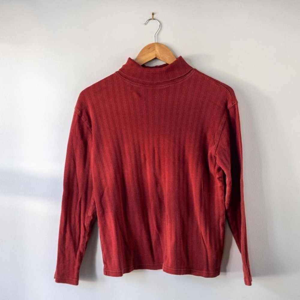 Vintage High Sierra Red Mock Neck Tee